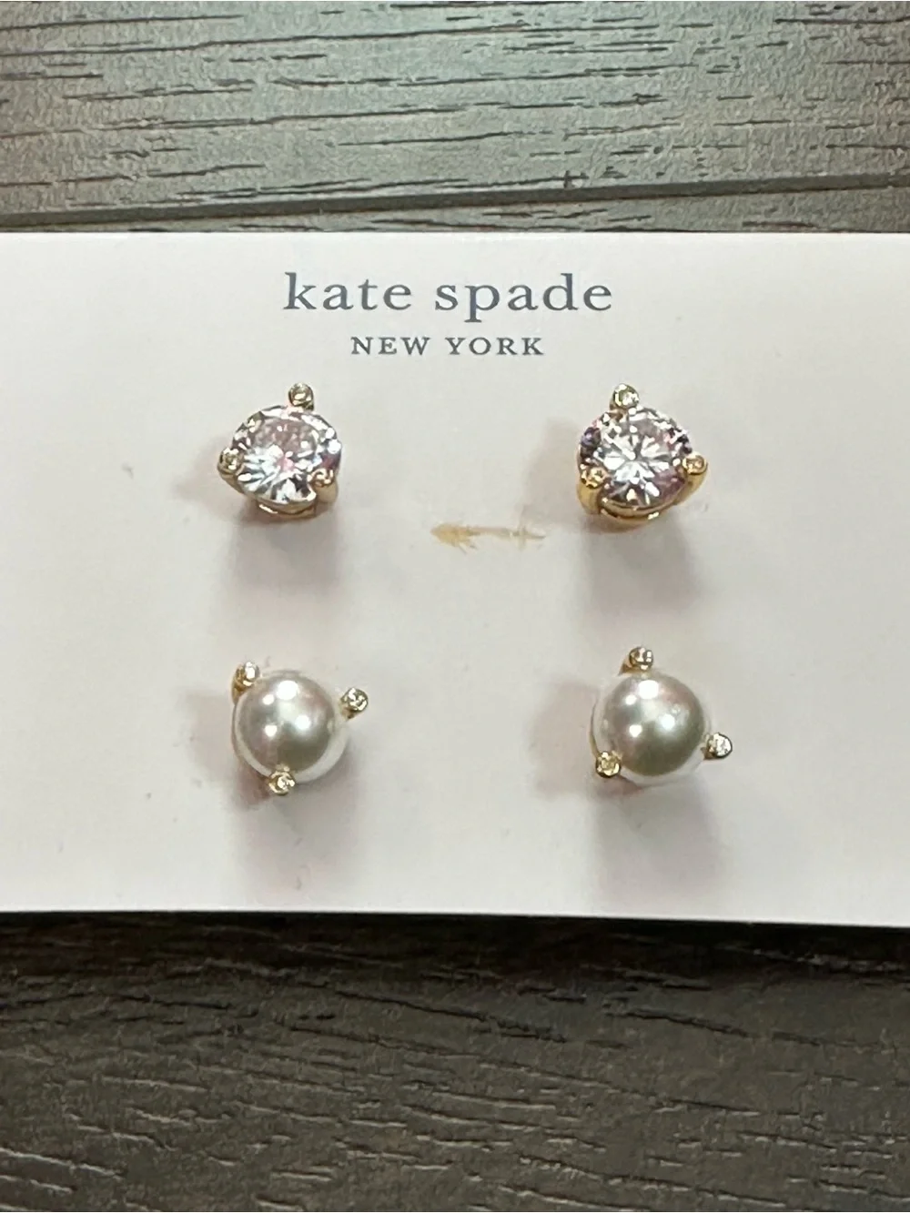 New Kate Spade New York Rise and Shine Set Of 2 Stud Earrings